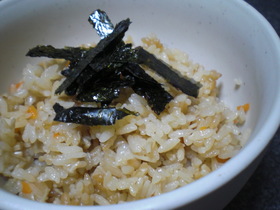 えのきとにんじんの炊き込みご飯