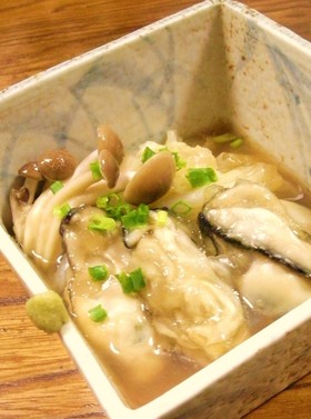 牡蠣と白菜の治部煮