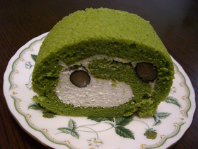 ♡黒豆抹茶ロールケーキ♡
