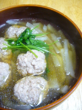 肉団子とたっぷり大根のスープ