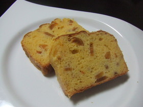 ホットケーキミックス★柿のパウンドケーキ