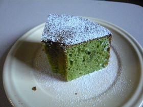 しっとり♪抹茶とホワイトチョコシフォン