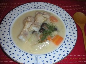 かぶと鶏肉のシチュー