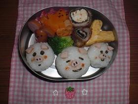 3匹のこぶたちゃん弁当