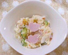 彼氏に作ろう!ハートのポテトサラダ