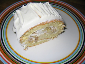 白いロールケーキ♪