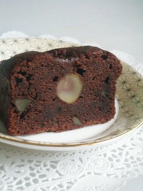 ✤栗のチョコレートケーキ✤