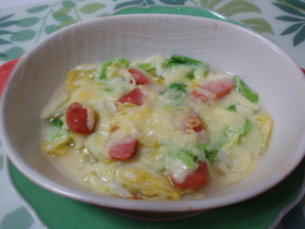 白菜とウインナーのチーズ焼き★