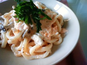 簡単★たらこクリームうどん