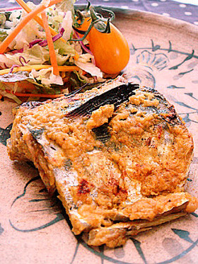 サゴシ（サワラの幼魚）のカレー風味グリル