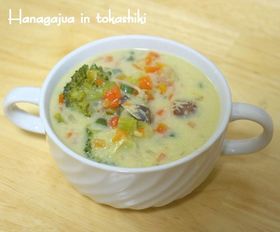 ☆簡単ヘルシー豆乳クラムチャウダー☆