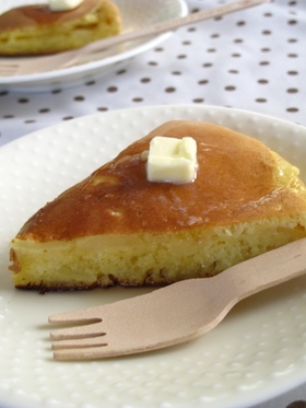 りんごをいれてみたホットケーキ