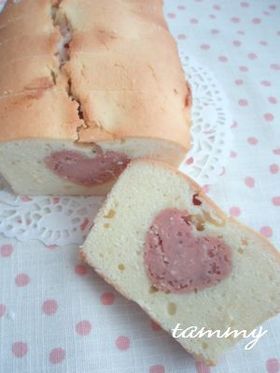 クリームチーズパウンド＊ハートを込めて