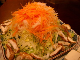 千切り野菜のお鍋
