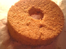 卵白のシフォンケーキ