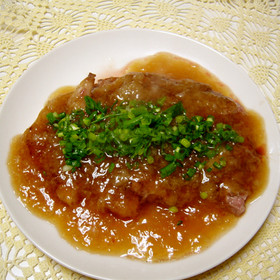 豚肉ロース　熱々とろーり大根おろしダレ