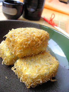 豆腐のしらす揚げ