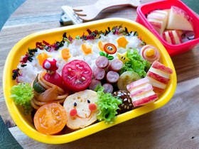 ฺ✿コーンとハム♪ちっちゃなお花ฺ✿ฺ