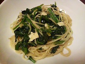 ほうれん草☆チーズのパスタ