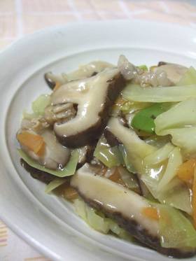 しいたけたっぷり♡あんかけ焼きそば