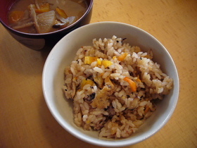 簡単★雑穀米の炊込みご飯