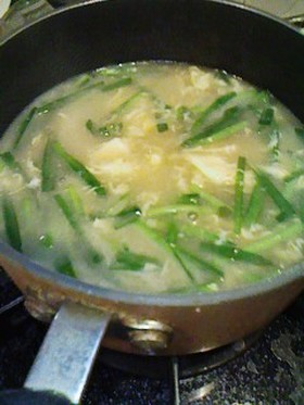 汁物に綺麗に溶き卵を流し入れる方法！