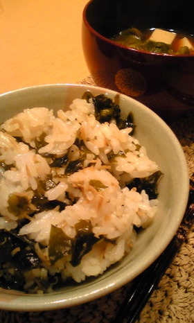懐かしの給食☆わかめごはん