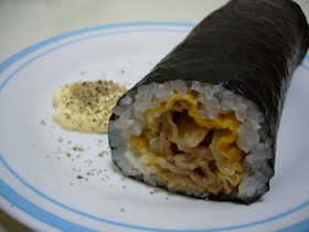 太巻きおにぎり★豚タマ-！！