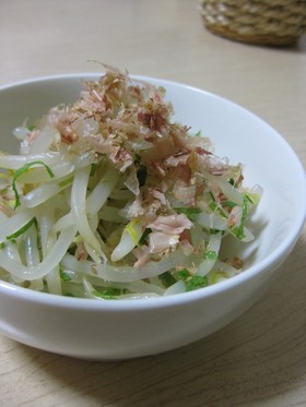 さっぱり*もやしと大葉のおひたし