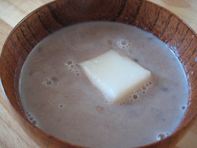 ホッとするおやつ・豆乳ぜんざい
