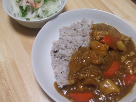 光熱費節約レシピ３☆鍋帽子でカレーライス