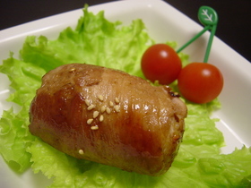 洋風♪肉巻きおにぎり