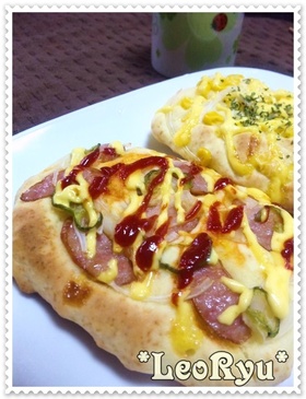 ホットケーキMIXで♡お惣菜パン♡