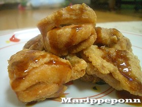 中濃ソースで食べる❤簡単！鶏ももから揚げ