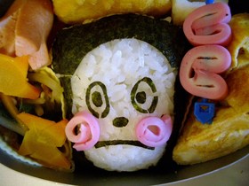 懐かしのキャラ弁♪忍者はっとりくんＮＩＮ