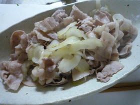 豚バラとセロリの塩炒め