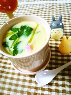 残った鍋のだし汁で茶碗蒸し♬