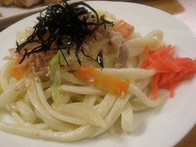 白だしで♪焼うどん