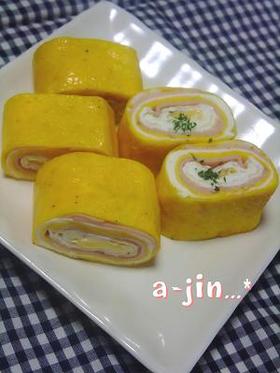 お弁当に✿3色卵焼き