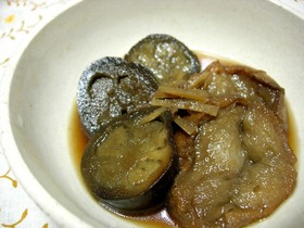 油麩と茄子の生姜煮