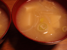 白い?お味噌汁☆