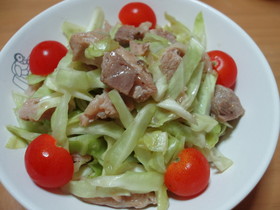 ♪蒸し鶏とキャベツのサラダ♪
