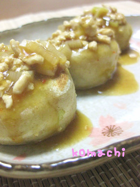 じゃがいも餅の中華風あんかけ