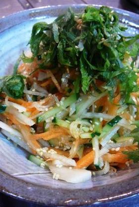野菜の千切り♪和風サラダ