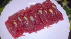 ♪３種薬味 in カツオの刺身♪