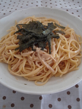 なめたけの和風クリームパスタ