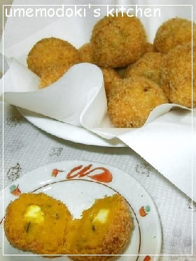 ✿チーズINかぼちゃコロッケ