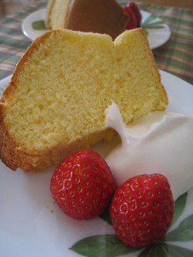 しっとりふわふわ❤米粉のシフォン❤