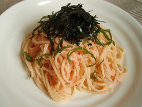 我が家のたらこパスタ♪