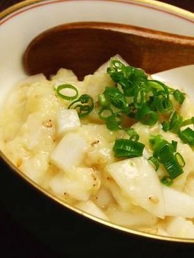 カブの卵豆腐あえ＊わさび風味